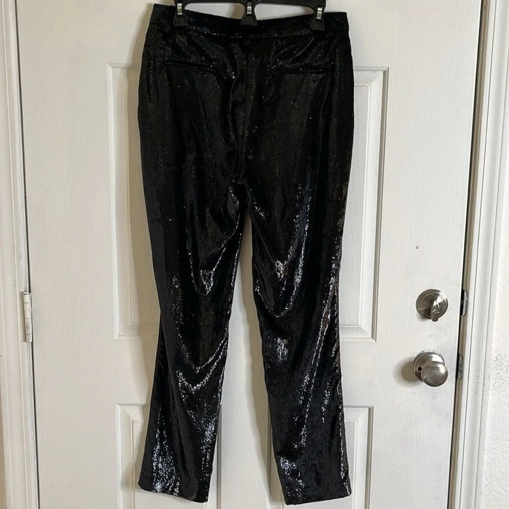 ba&sh Kodi Noir Pants‎ Women's size 4 Glitter Shimmer Sparkles Night Out